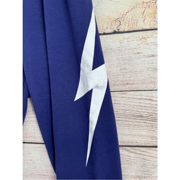 Aviator Nation Lightning Bolt Purple Sweatpants - Picture 3 of 10